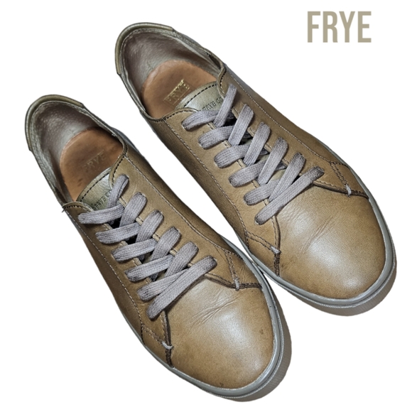 Frye Gemma Low Lace Leather Sneaker - Picture 3 of 10